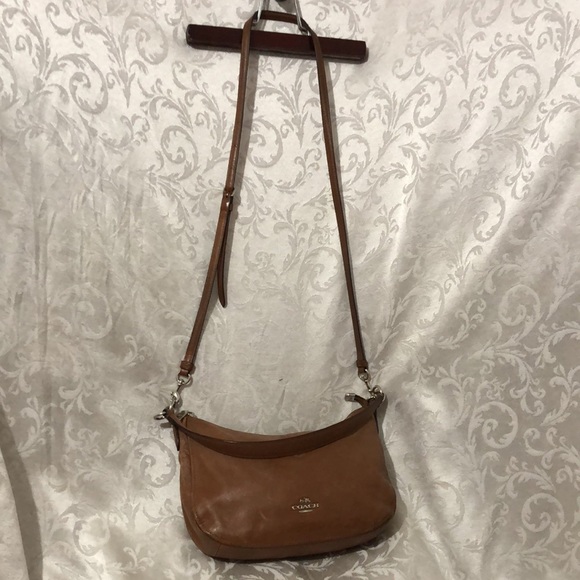 Coach Chelsea Leather Chestnut Shoulder Crossbody Bag.  Great Used Condition. - Picture 5 of 16